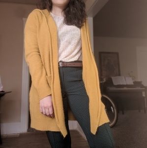 Cozy Hooded Open Cardigan